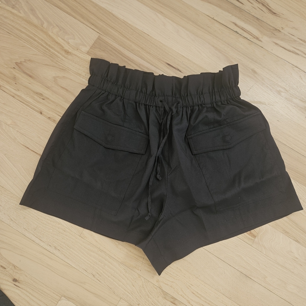 Girlfriend Collective Black Cargo Shorts